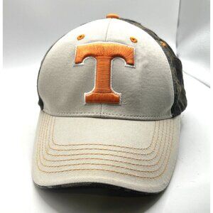 Official Tennessee Volunteers Camo Ballcap - Embroidered "T" - Adjustable - EUC